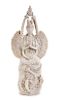 * A Chinese Blanc-de-Chine Porcelain Figure of A Thousand-Hand Guanyin Height 30 1/2 inches.