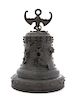 A Chinese Bronze Bell Height 15 inches.