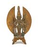 An Indian Bronze Figure of A Garuda Height 6 1/2 inches.