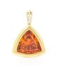 * A Yellow Gold and Sphalerite Pendant, 3.60 dwts.