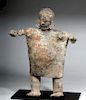 Monumental Nayarit Pottery Standing Female - TL tested