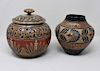 2 pieces of Cathra-Anne Barker ceramics
