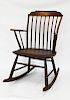 Early Red Paint Decorated Rocker
