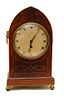 Early Mahogany and Brass Inlaid Bracket Clock