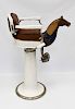 Child's Wooden Horse Head Porcelain Barber Chair
