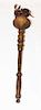 IOOF Wooden Gold Ceremonial Torch with Leather Flames