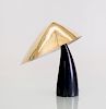 MID-CENTURY MODERN ITALIAN BRASS AND PAINTED METAL TABLE LAMP