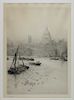 William Wyllie Thames River London Boat Engraving