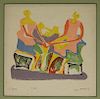Henry Moore Shelter Sketch Book Cover Lithograph