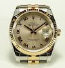 Rolex Oyster Perpetual Two Tone Datejust Watch