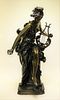 19C. French Neoclassical Bronze Aft. Belleuse