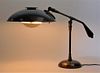 American Art Deco Industrialist Saucer Desk Lamp