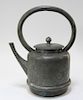 19C. Chinese Pewter & Copper Teapot