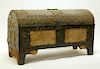 17C. Spanish Colonial Tin Dome Top Casket