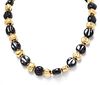* An 18 Karat Yellow Gold and Agate Bead Necklace, 97.90 dwts.