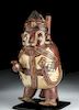 Nazca Pottery Figural Vessel w/ Serpent - TL, ex-Museum