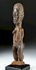 Late 19th C. African Baule Wooden Blolo Bla Figure