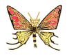 * An 18 Karat Yellow Gold, Plique-a-Jour Enamel Butterfly Brooch, Bernard Buffet, 8.70 dwts.