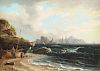 THOMAS BIRCH (American 1779-1851) A PAINTING, "Coastal Scene,"