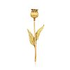 Mario Buccellati Two-Toned Gold Thistle Brooch