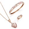 Kabana Pink Mother-of-Pearl and Diamond Suite