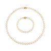 Mikimoto Cultured Pearl Necklace and Bracelet Set
