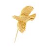 * A Collection of Yellow Gold Bird Jewelry, 6.60 dwts.