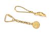A Collection of 18 Karat Yellow Gold Key Chains, 22.70 dwts.