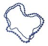 A Single Strand Graduated Lapis Lazuli Bead Necklace,