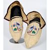 Athabascan Metis Beaded Hide Moccasins