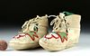 1950s Plains Indian Beaded Moccasins for Baby