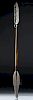 Early 20th C. PNG Wooden Canoe Paddle - Ornate