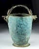Roman Bronze Situla with Twin Handles