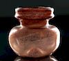 Roman Glass Jar - Gorgeous Aubergine Color