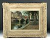 Late 19th C. Marioniez Oil Painting - Pont Neuf