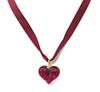 * A Collection of Glass Heart Motif Jewelry,
