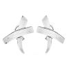 Paloma Picasso for Tiffany & Co Sterling Silver "X" Earrings. Signed, stamped 925.