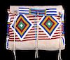 Blackfeet Indian Beaded Possibles Teepee Bag