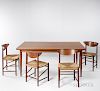 Peter Hvidt & Orla Molgaard Dining Table and Eight Chairs