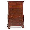 English Chippendale Chest on Chest