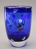 Carlos R. Pebaque, Swedish Art Glass Vase