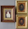 Three Eastlake Frames with Portraits
