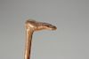 Cane with Carved Foot Handle 