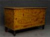 PA PAINT DECORATED BLANKET CHEST C. 1830