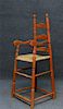 18THC.  SPLAY LEG YOUTH CHAIR IN ORIG PAINT