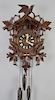 Black Forest Carved Double Cuckoo Clock
