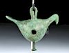 Greek Geometric Bronze Bird Pendant