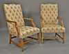Pair of Ethan Allen Federal style armchairs.