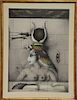 Paul Wunderlich (1927-2010) color lithograph, "Aida", from the Metropolitan Opera Portfolio, pencil signed and numbered: 20/250, she...