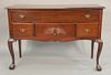 Mahogany Chippendale sideboard. ht. 36 1/2in., wd. 54in.